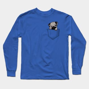 Pug Puppy In My Pocket Long Sleeve T-Shirt